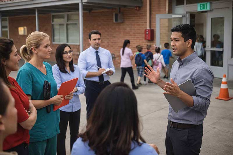 Capacitación y cumplimiento para colegios y escuelas